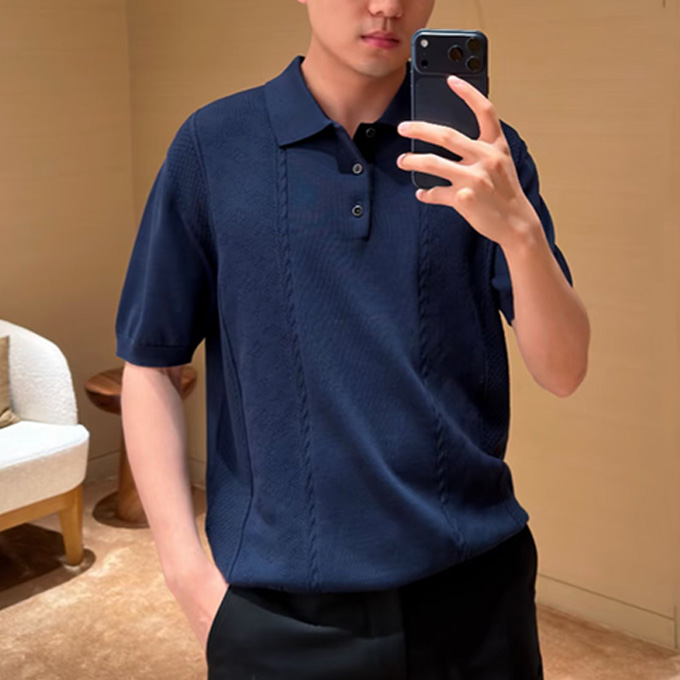lv louis vuitton knit polo shirt